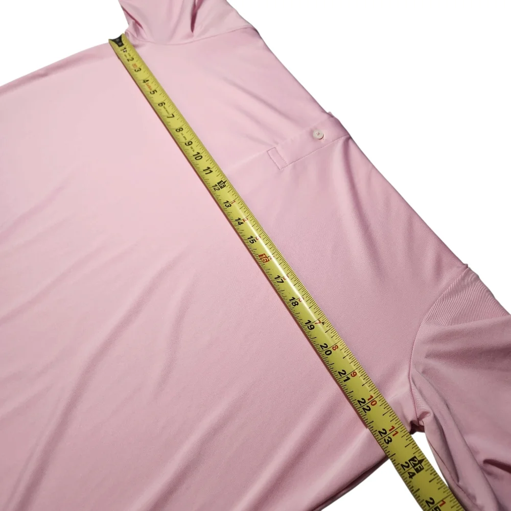 RLX Ralph Lauren Men's Golf Performance Polo Shirt Light Pink‎ Dri Fit Sport L